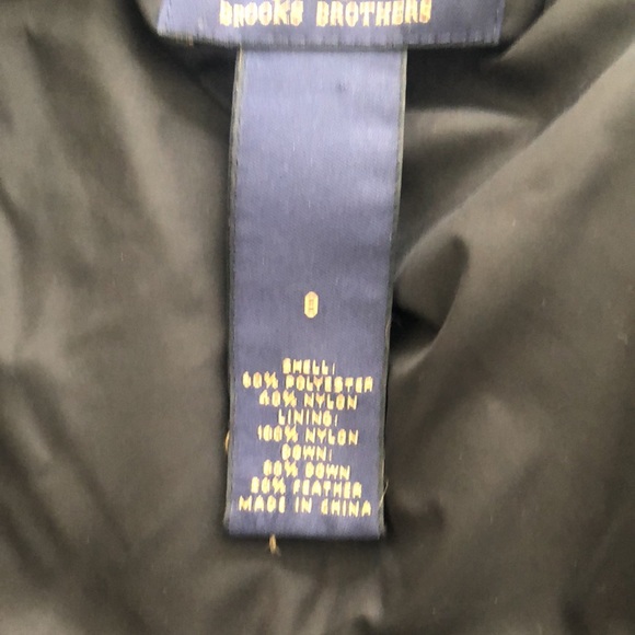 Brooks brothers black down jacket size 8 - Picture 2 of 7
